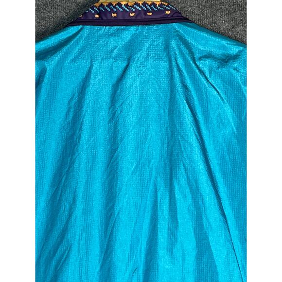 Vintage Louis Garneau Windbreaker Jacket Nylon 80's Baggy Blue Purple Womens S - Picture 9 of 14